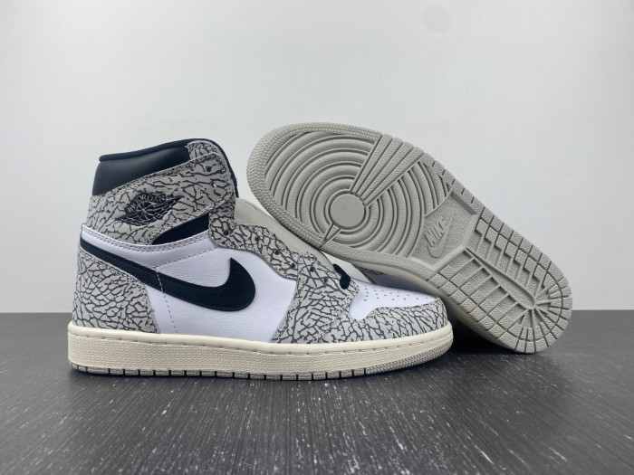 KICKWHO Air Jordan 1 High OG White Cement DZ5485-052