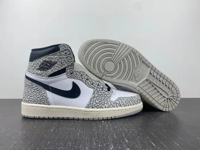 Cheap Air Jordan 1 High OG White Cement DZ5485-052