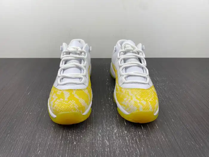 Cheap Air Jordan 11 Low WMNS Yellow Snakeskin AH7860-107