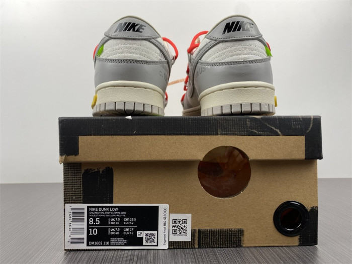 KICKWHO Off-White x Dunk Low 'Lot 06 of 50' DJ1602-110