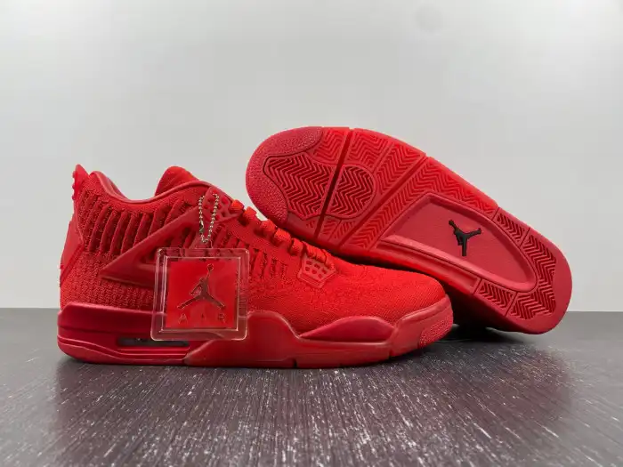 Cheap Jordan 4 Retro Flyknit Red AQ3559-600