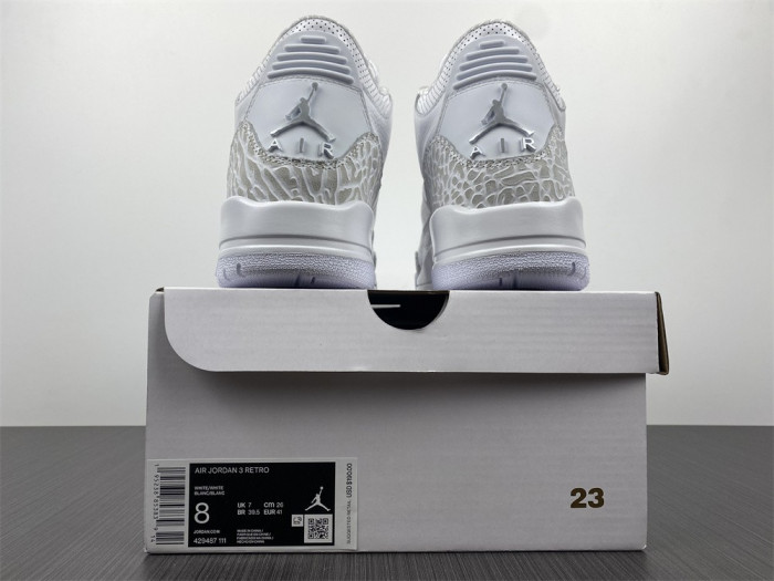 TB Air Jordan 3 Retro PS 'Triple White' 429487-111