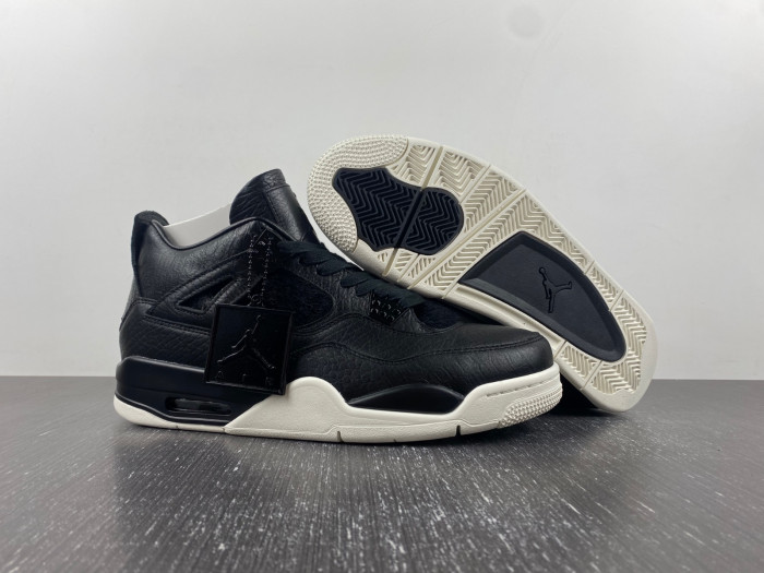 KICKWHO Jordan 4 Retro Pony Hair Black 819139-010