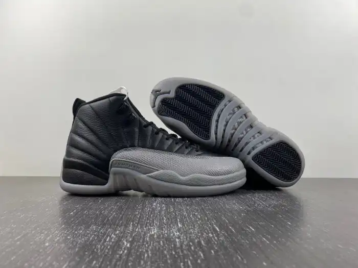 Cheap Air Jordan 12 Black Wolf Grey CT8013-019