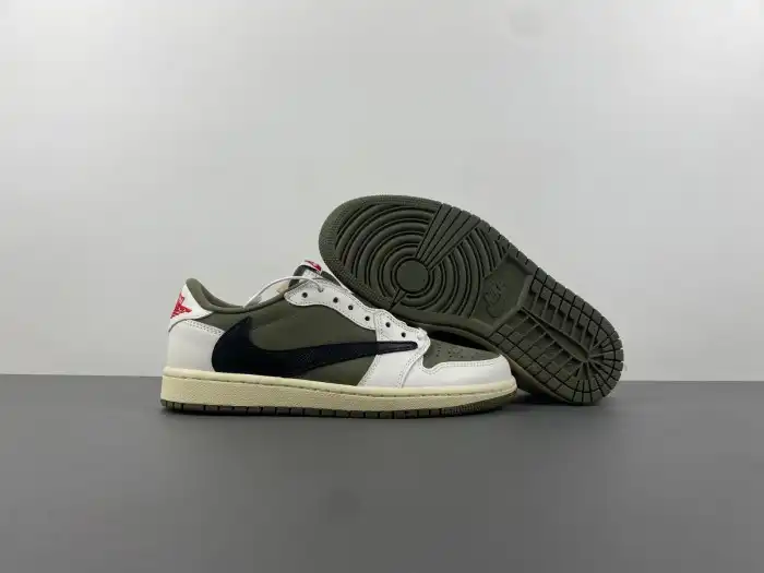 Affordable TRAVIS SCOTT X AIR JORDAN 1 LOW OG MEDIUM OLIVE DM7866-200