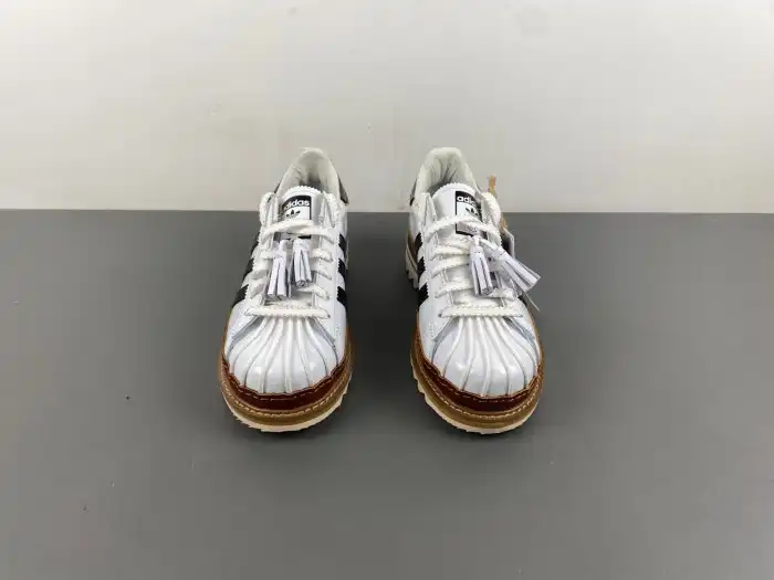 Bmlin Shoes adidas Superstar CLOT By Edison Chen White Crystal Sand IH3132