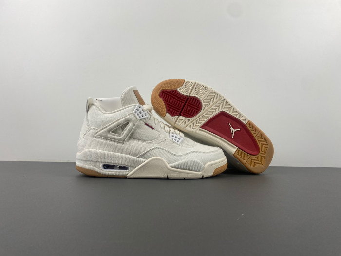 TB Levi's x Air Jordan 4 'White' AO2571-100