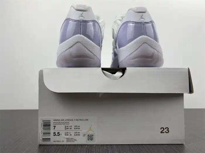 Cheap 【Free Shipping】 Air Jordan 11 Low WMNS Pure Violet AH7860-101