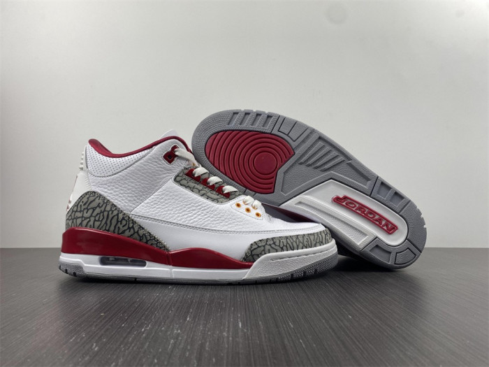 TB Jordan 3 Retro Cardinal Red CT8532-126