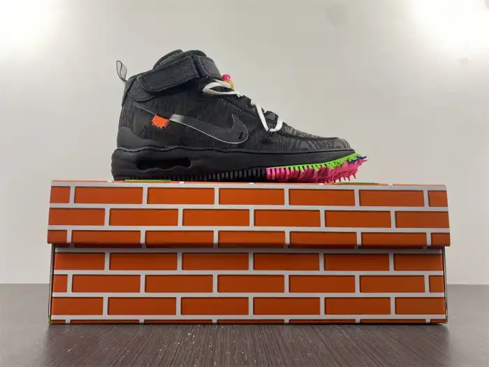 Rep LY Off-White x Nike Air Force 1 Mid Black DO6290-001