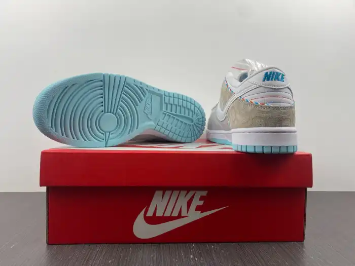 Reps LY Nike Dunk Low Barber Shop DH7614-500