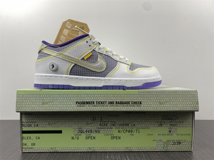 TB Nike Dunk Low Union Passport Pack Court Purple DJ9649-500