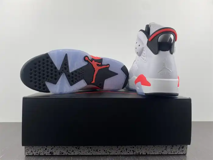 Affordable Jordan 6 Retro Infrared White (2014) 384664-123