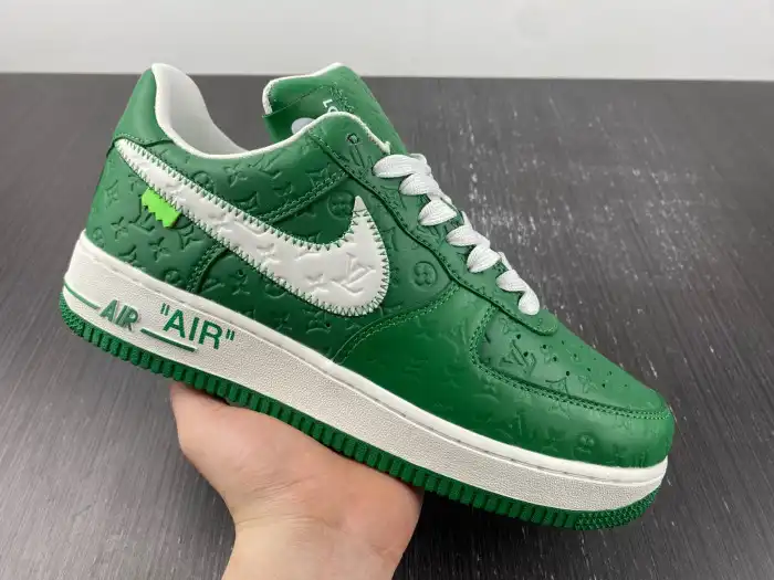 Cheap LY LV x AIR FORCE 1 GREEN MS0232