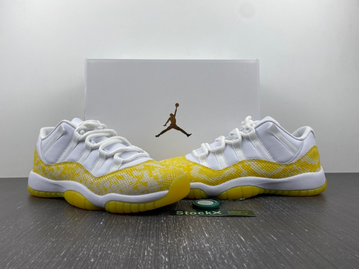 TB Air Jordan 11 Low WMNS Yellow Snakeskin AH7860-107