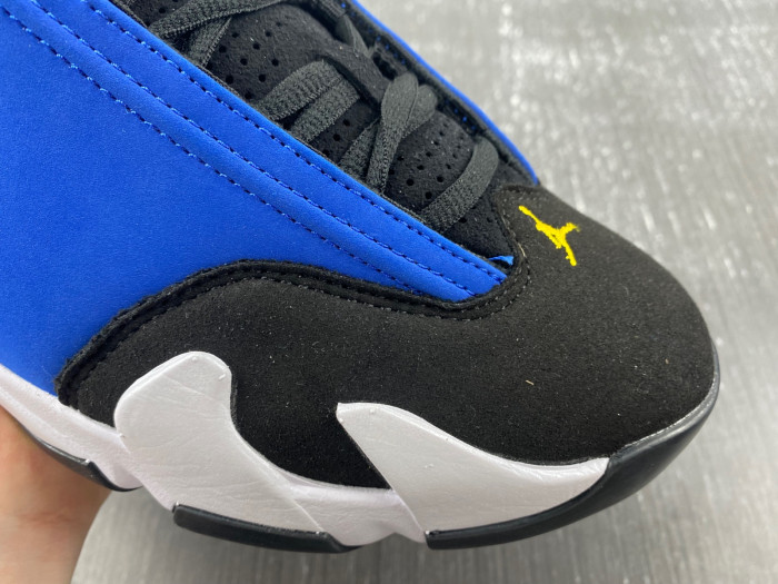 TB Jordan 14 Retro Laney 487471-407