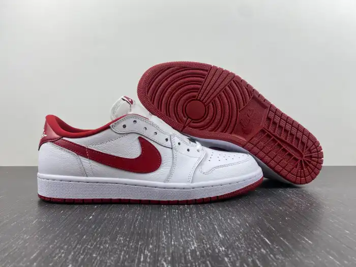 Bmlin Shoes Jordan 1 Retro Low White Varsity Red 705329-101