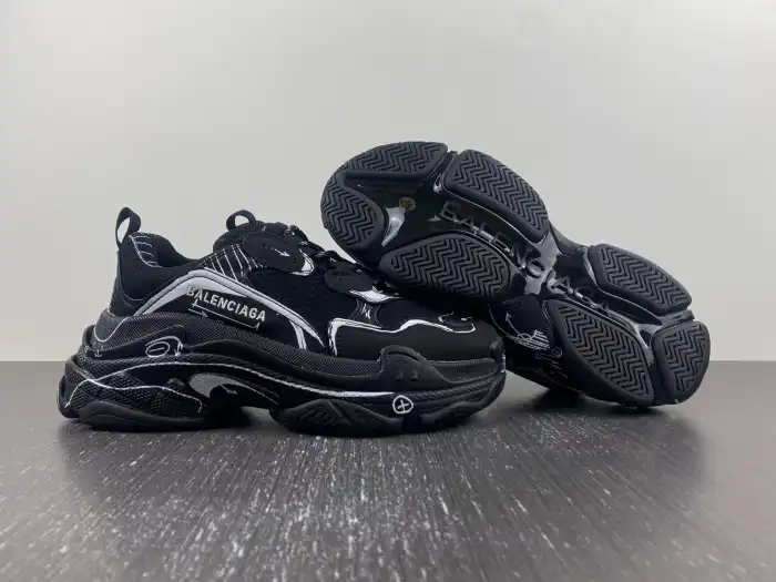 Rep LY BLCG TRIPLE S SNEAKER 536737 W2FW6 0102