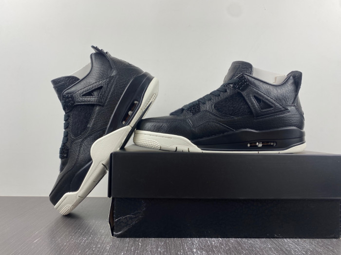 KICKWHO Jordan 4 Retro Pony Hair Black 819139-010