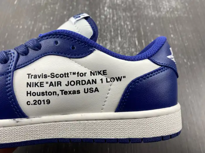 Affordable OFF-WHITE X TRAVIS SCOTT X AIR JORDAN 1 CUSTOM DM7890-101