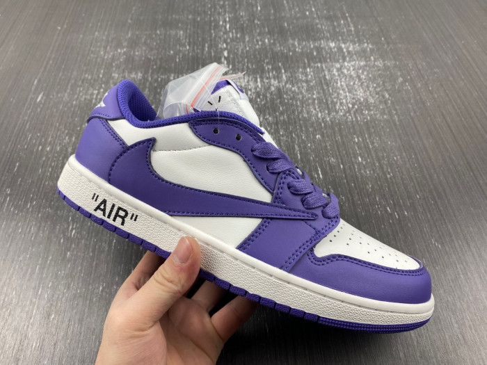 TB OFF-WHITE X TRAVIS SCOTT X AIR JORDAN 1 CUSTOM DM7890-386