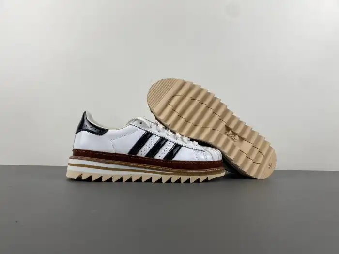 Bmlin Shoes adidas Superstar CLOT By Edison Chen White Crystal Sand IH3132