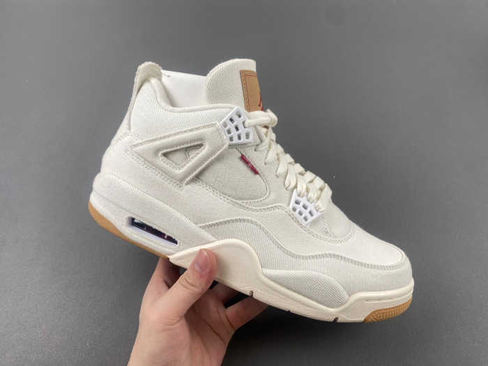 TB Levi's x Air Jordan 4 'White' AO2571-100