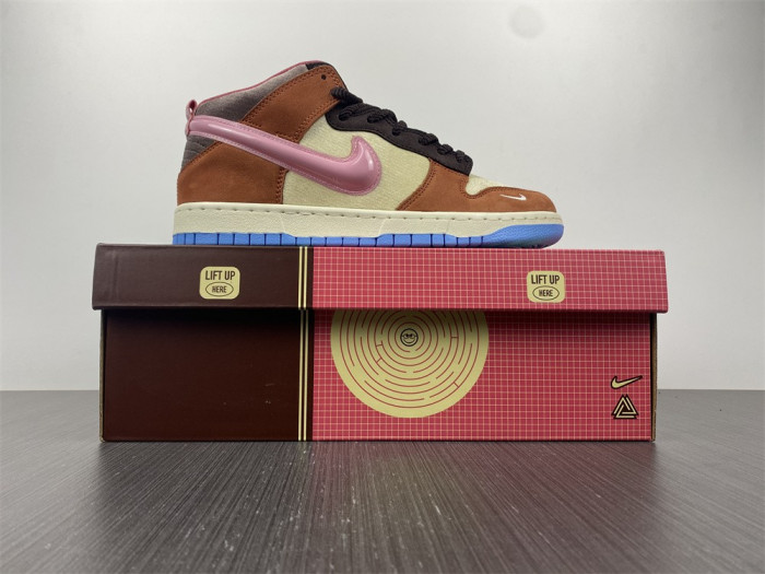 TB Nike Dunk Mid Social Status Free Lunch Chocolate Milk DJ1173-700