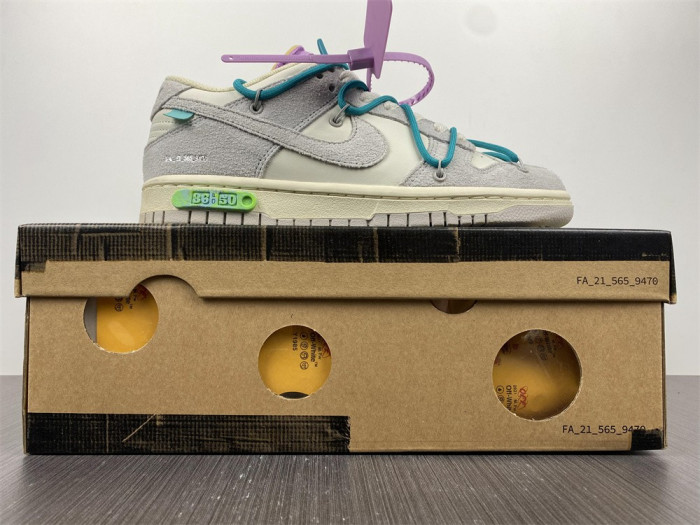 TB Nike Dunk Low Off-White Lot 36 DJ0950-107