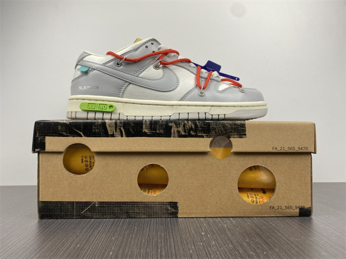 KICKWHO Nike Dunk Low Off-White Lot 23 DM1602-126