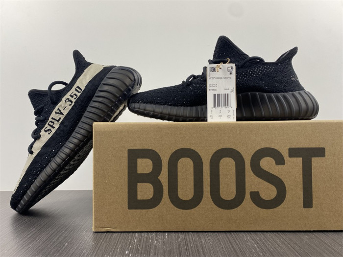 KICKWHO Adidas Yeezy Boost 350 V2 Core Black White BY1604