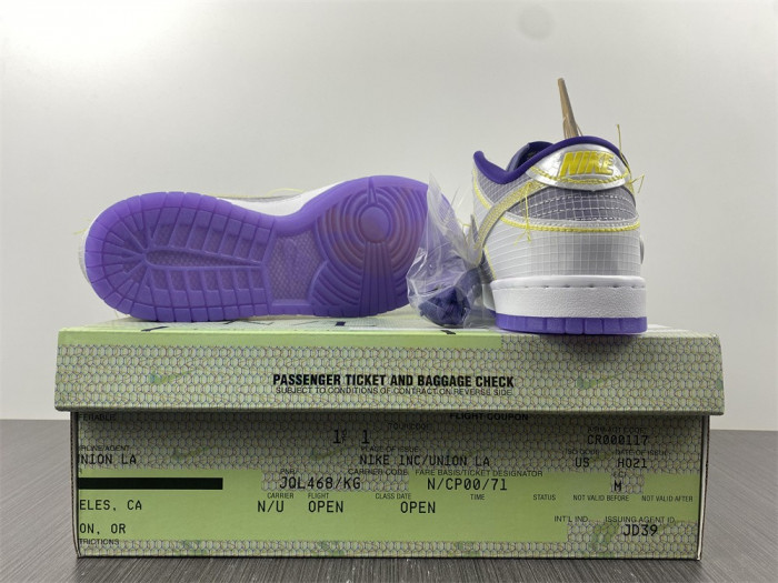 TB Nike Dunk Low Union Passport Pack Court Purple DJ9649-500