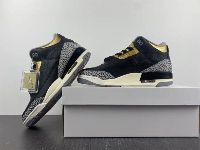 Bmlin Air Jordan 3 WMNS Black Gold CK9246-067