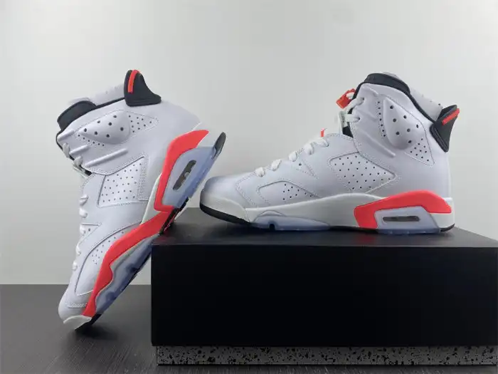 Affordable Jordan 6 Retro Infrared White (2014) 384664-123