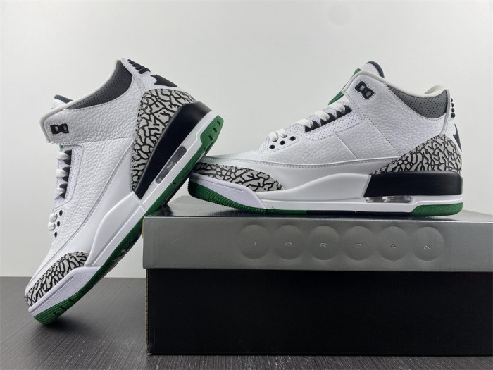 TB Jordan 3 Retro Oregon Ducks Pit Crew White 594282233