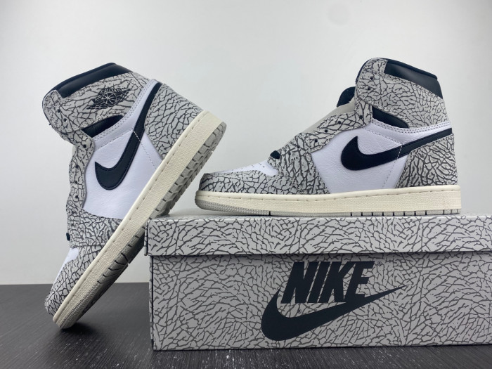 KICKWHO Air Jordan 1 High OG White Cement DZ5485-052