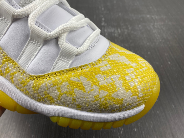 TB Air Jordan 11 Low WMNS Yellow Snakeskin AH7860-107