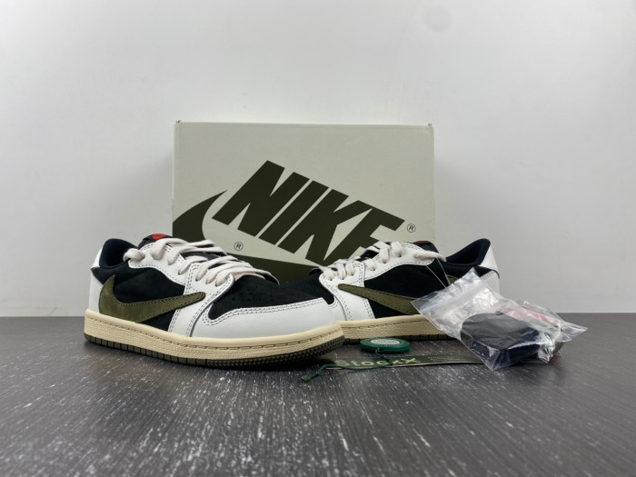 TB KIDS TRAVIS SCOTT X AIR JORDAN 1 LOW OG PS 'OLIVE' DZ5909-106