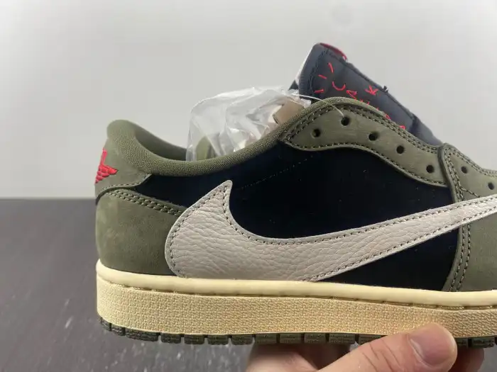 Cheap TRAVIS SCOTT X AIR JORDAN 1 LOW OG SP 'BLACK OLIVE' DM7866-002