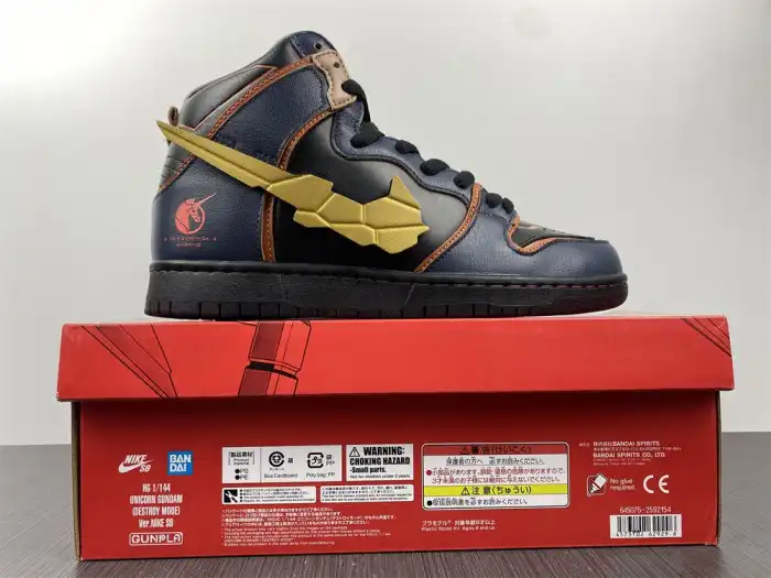 Cheap LY Gundam x Nike SB Dunk High Banshee DH7717-400