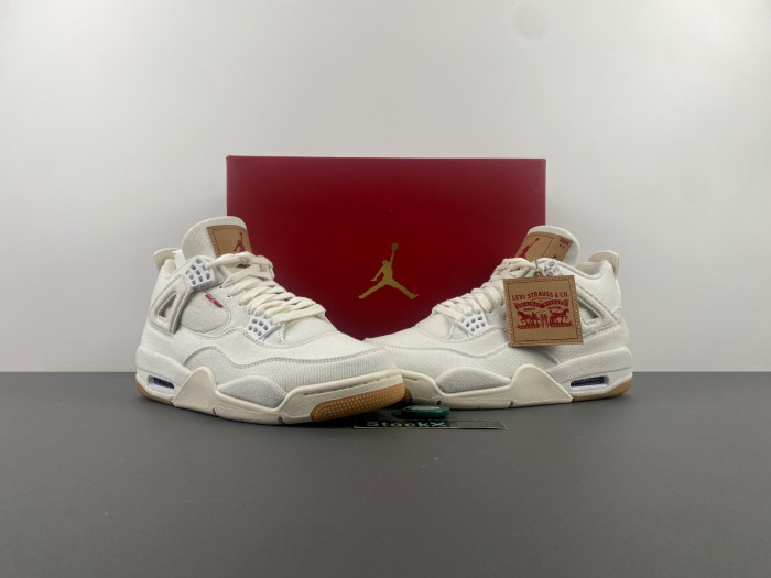 TB Levi's x Air Jordan 4 'White' AO2571-100