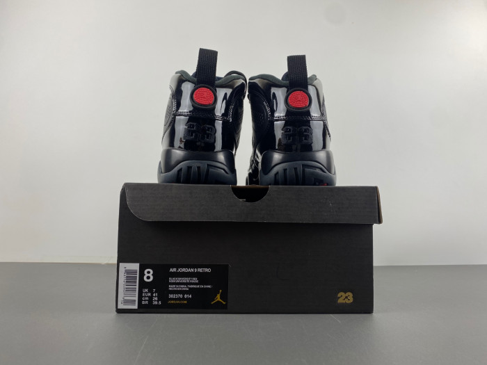 TB Air Jordan 9 Retro Bred Patent 302370-014