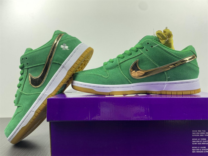 TB Nike SB Dunk Low St. Patricks Day BQ6817-303