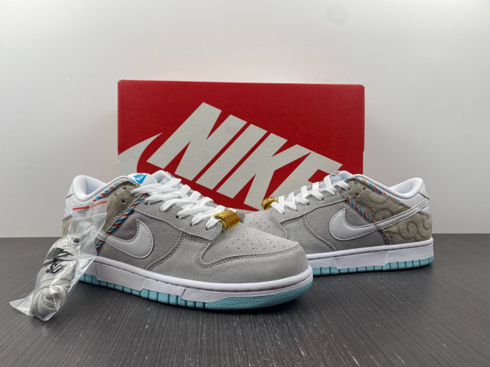 TB Nike Dunk Low Barber Shop DH7614-500