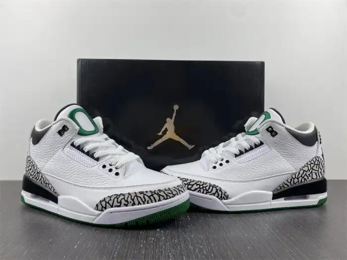 1:1 HYPE Jordan 3 Retro Oregon Ducks Pit Crew White 594282233