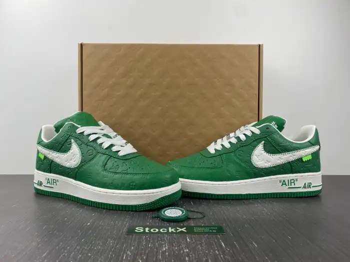 Bmlin Shoes LV x AIR FORCE 1 GREEN MS0232