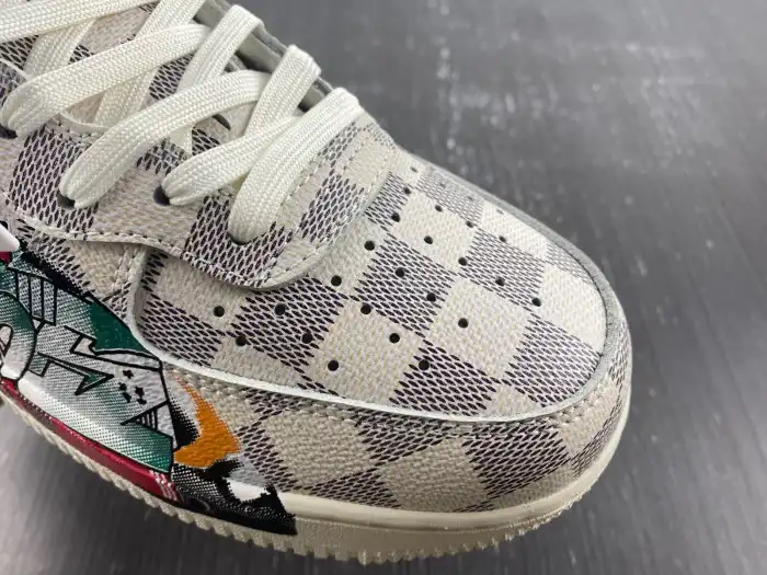 Bmlin Louis Vuitton Nike Air Force 1 Mid By Virgil Abloh Graffiti