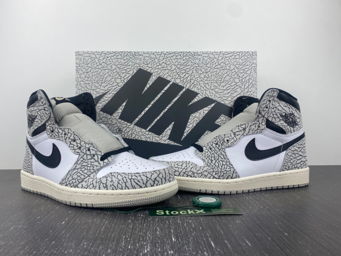 KICKWHO Air Jordan 1 High OG White Cement DZ5485-052