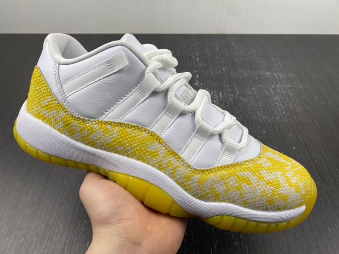 TB Air Jordan 11 Low WMNS Yellow Snakeskin AH7860-107