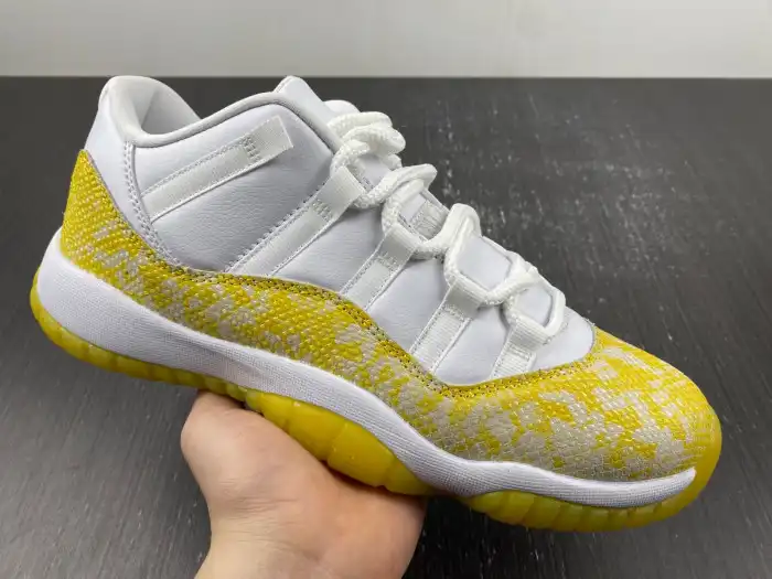 Cheap Air Jordan 11 Low WMNS Yellow Snakeskin AH7860-107